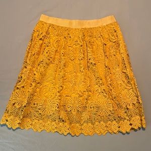 Yellow Lace Skirt. Size 16P